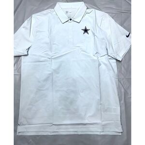 NIKE NFL Dallas Cowboys Dri-Fit Sideline Coaches Polo Golf Shirt Men's XL NEW